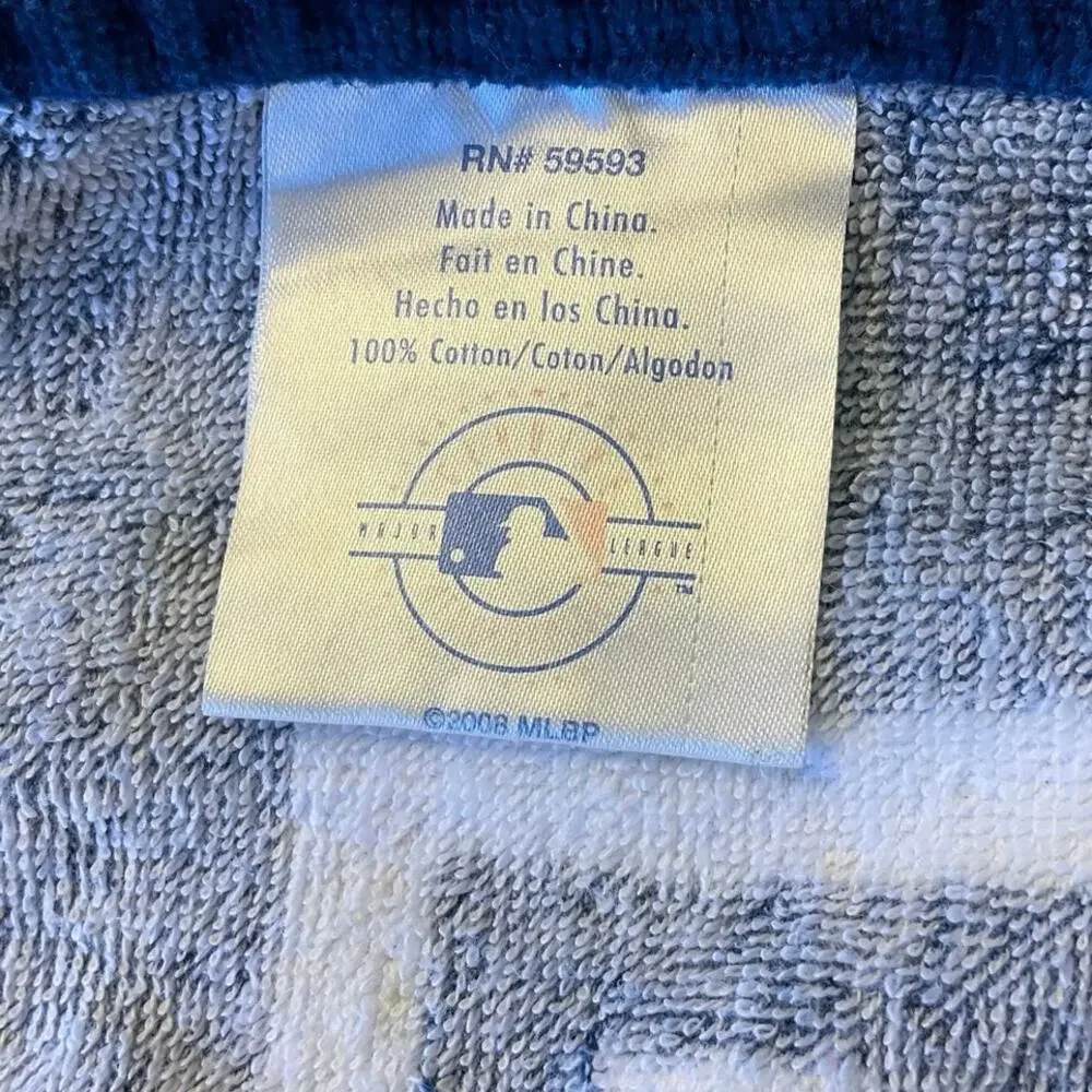 New York Yankees Beach Towel MLB Large Bath Towel Blue White Cotton